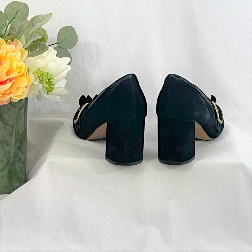 Suede Block Heel Loafer | Vince Camuto - Picture 4 of 7